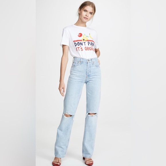 Re/Done  High Rise Rigid loose Jeans - Picture 3 of 3